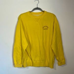 Billa bong crewneck- limited time WRANGLER calibration. Sunflower yellow